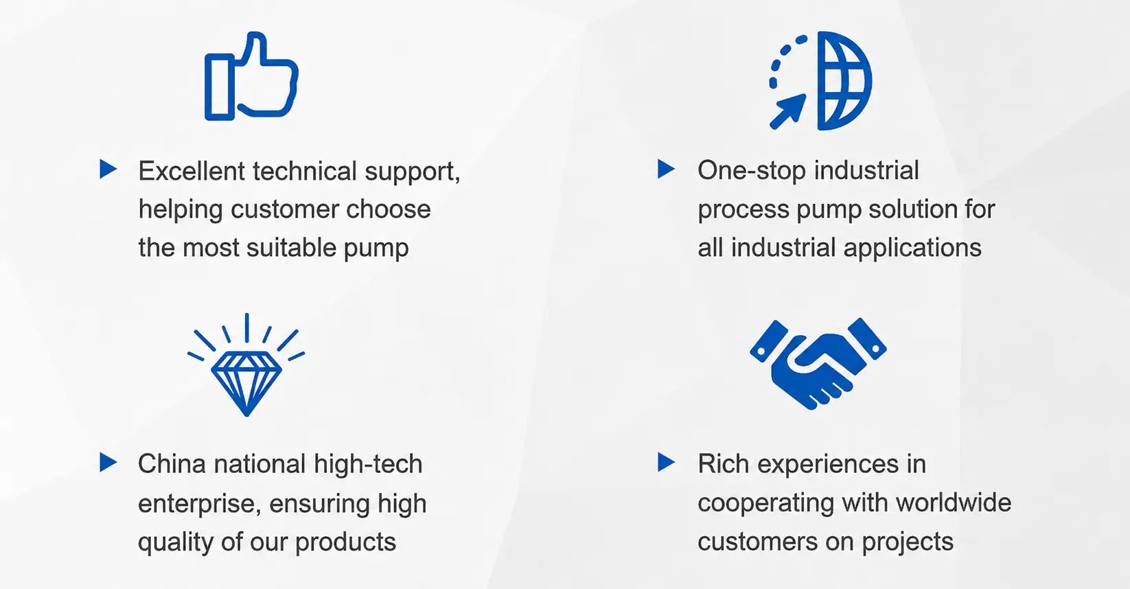 Why choose Feiyue Pump